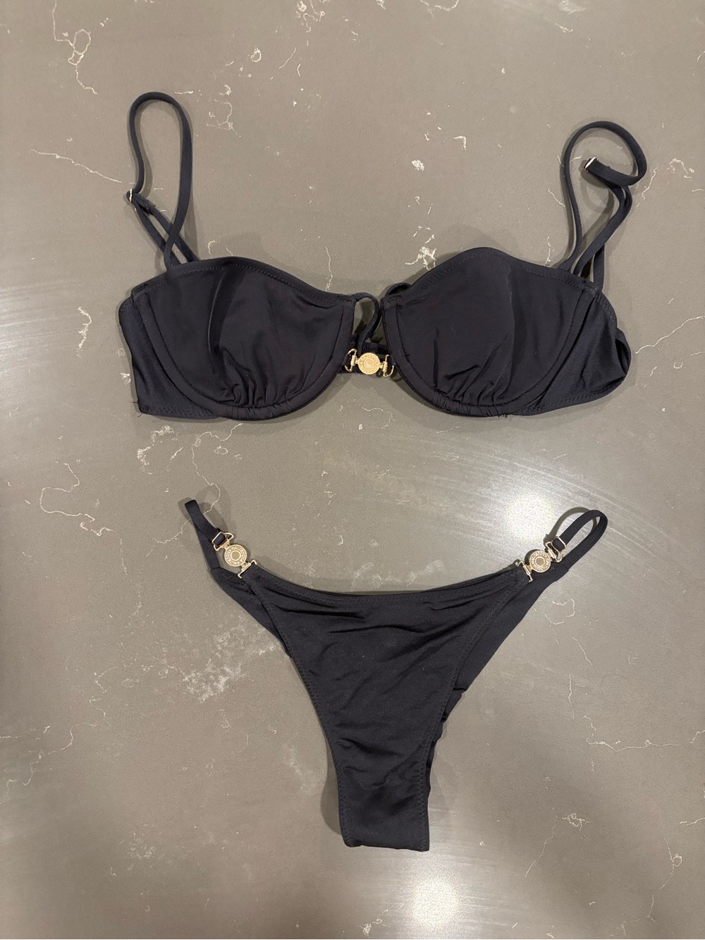 Calzedonia Bikini with Gold Accent Hardware